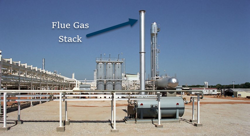 Figure 5—Flue gas stack